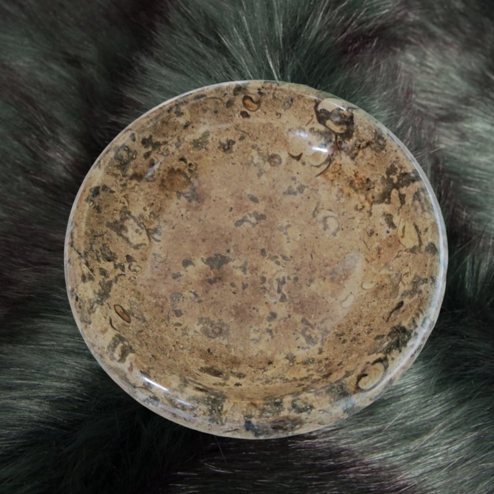 Marble Stone Home Decor Accent, Jewelry Bowl, Trinket Dish,
